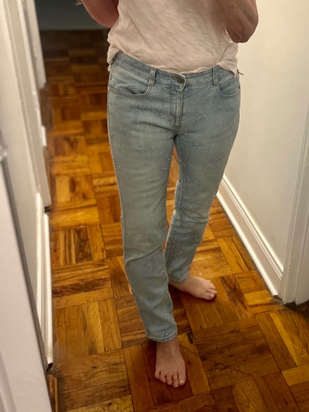 Stella McCartney Denim Jeans with Embroided Stars